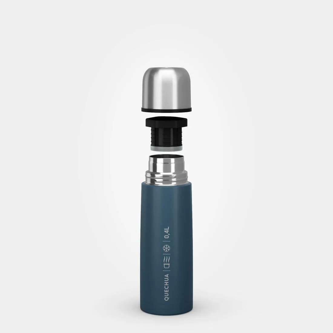 0.4 L Stainless Steel Isothermal Flask with Cup for Hiking