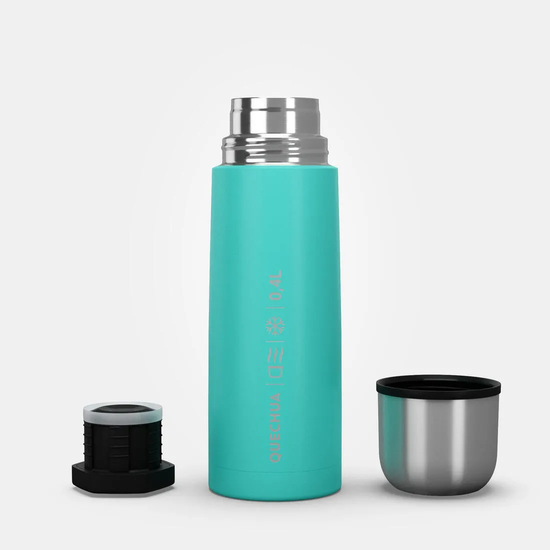 0.4 L Stainless Steel Isothermal Flask with Cup for Hiking