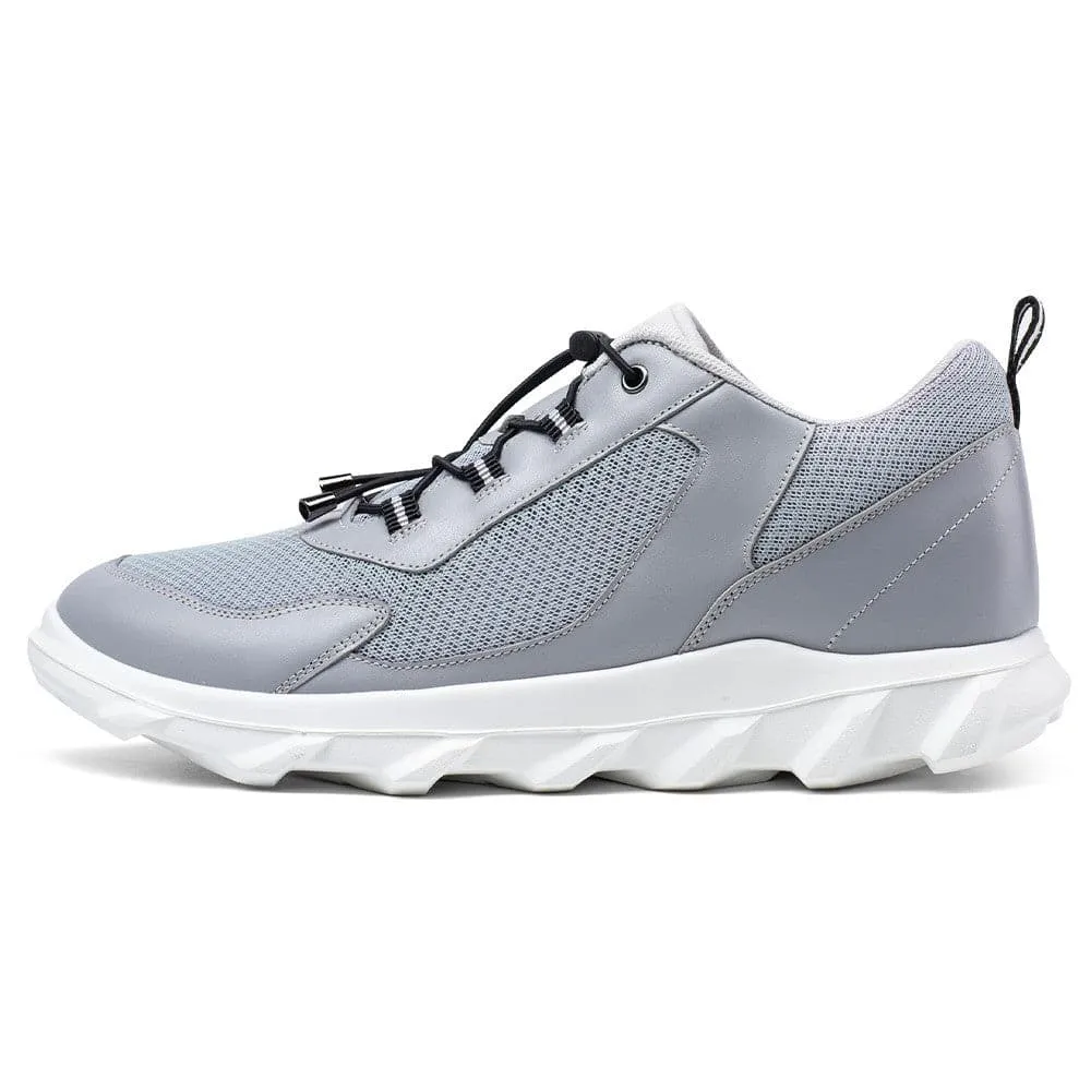 5 CM / 1.95 Inches CMR CHAMARIPA Elevator Shoes - Grey Sports Shoes for Men - Elevate Your Height with Comfortable Hiking Shoes