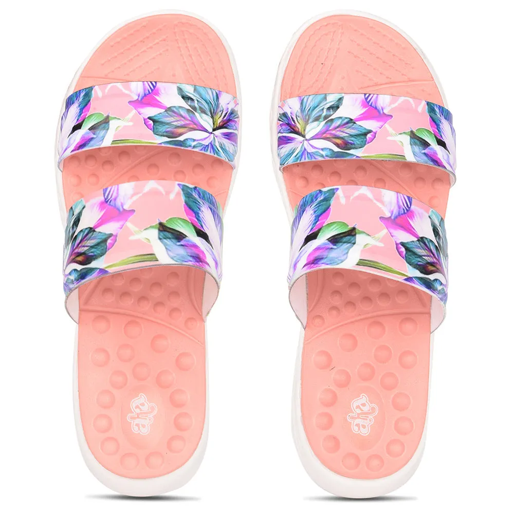 AHA Casual Peach Flip Flop For Women IMPACT-15 By Liberty