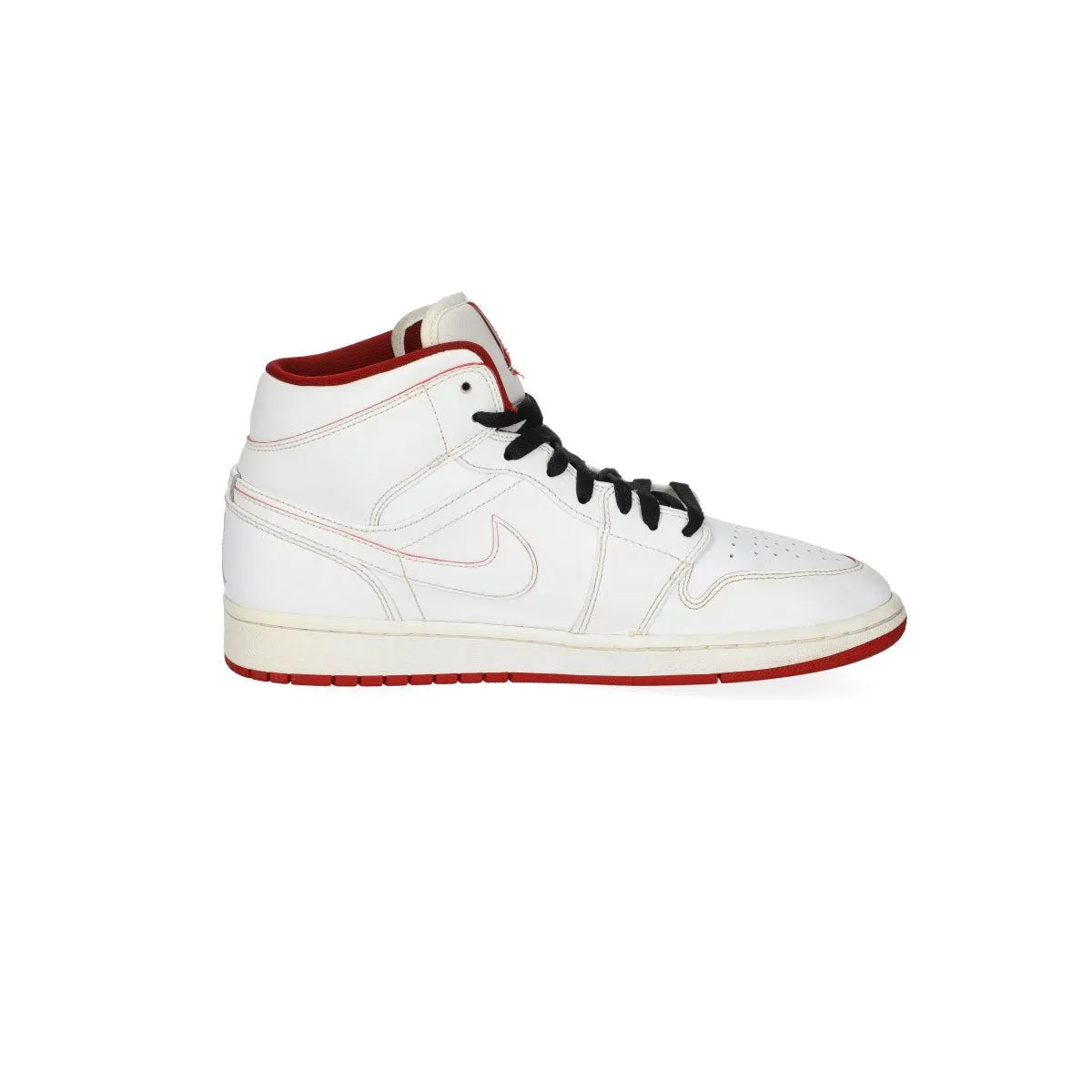 Air Jordan 1 Retro High-Top Sneakers Leather White Colour For Men