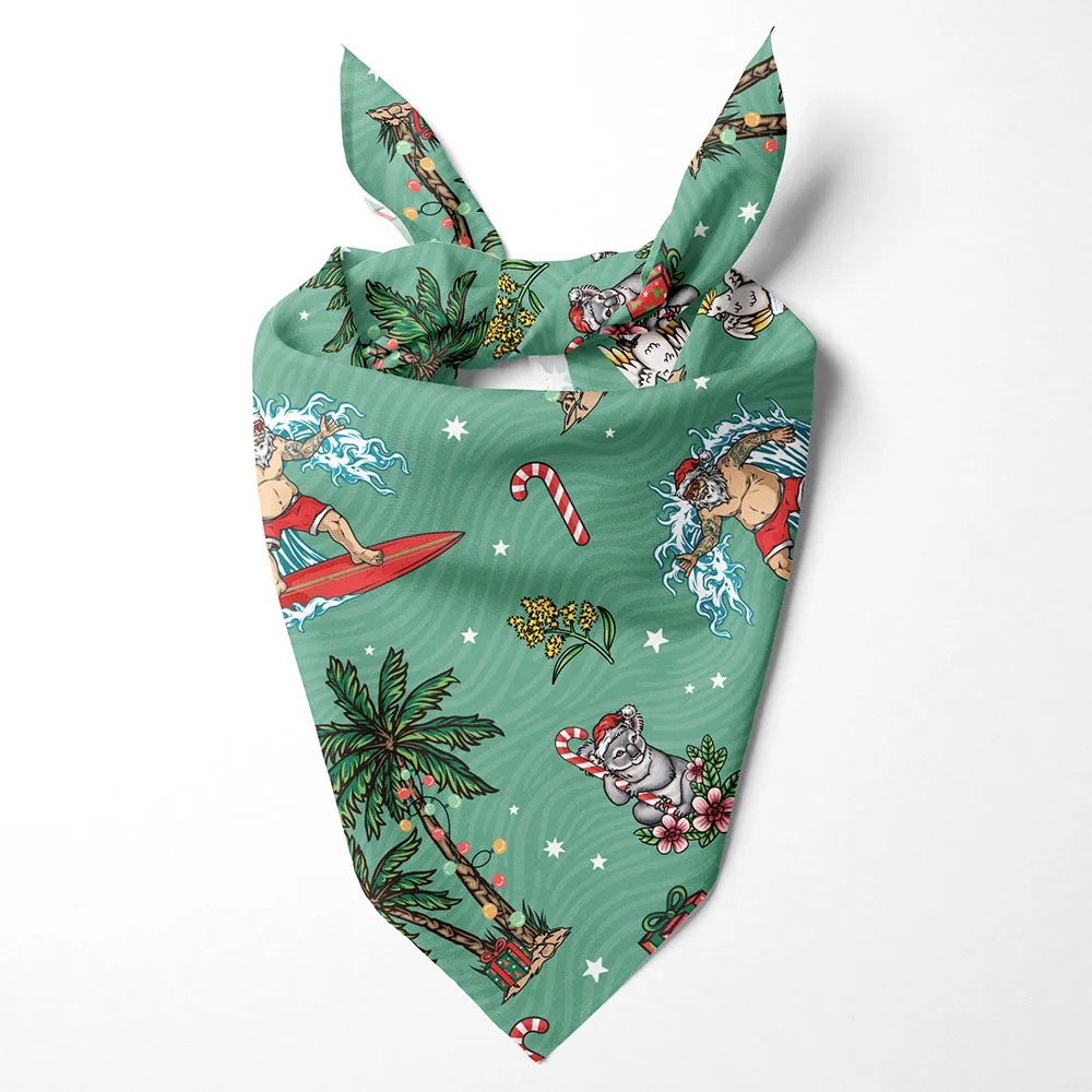 Aussie Christmas Green - Dog Bandana