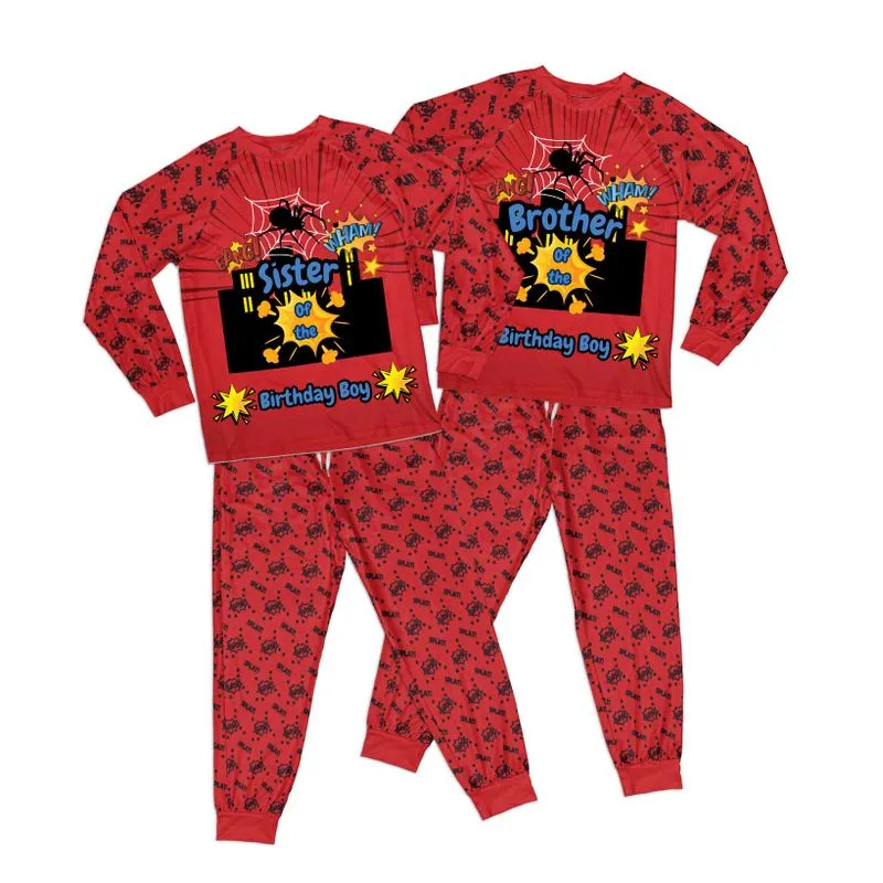 Birthday Matching Sets Superhero Pop Art Adult Pajamas Set