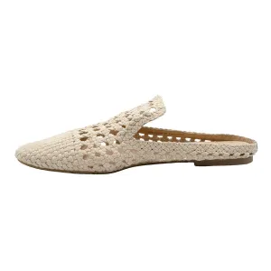 Born Cameo Ii Flat Sandals Fabric Beige Colour For Women