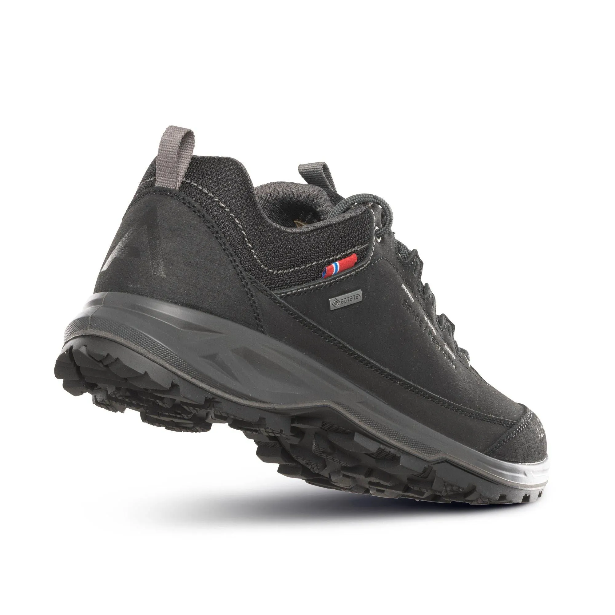 Brage Perform GTX M - Stable hiking shoe in leather - BLACK