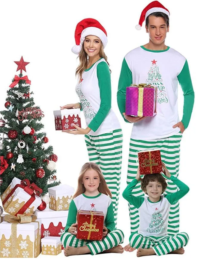 Christmas Pajamas Matching Family Pyjamas  Parent-Child Suit  Printing Suit Homewear Pajamas Suit