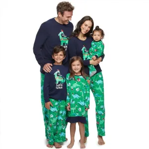 Christmas Pajamas Matching Family Pyjamas Printed Baby Boys and Girls Children & Baby Dinosaur  Parent-Child Pajamas