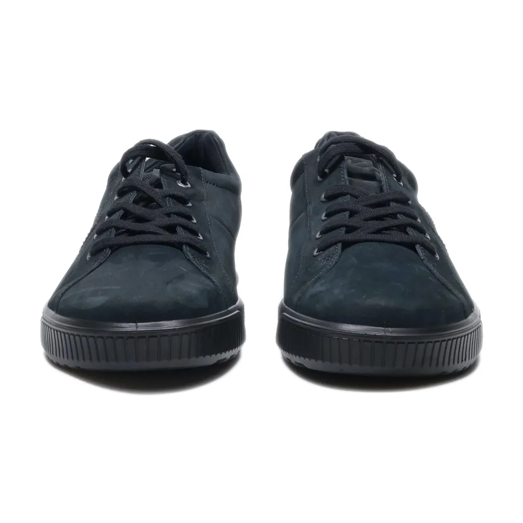 Ecco Low-Top Sneakers Leather Black Colour For Men