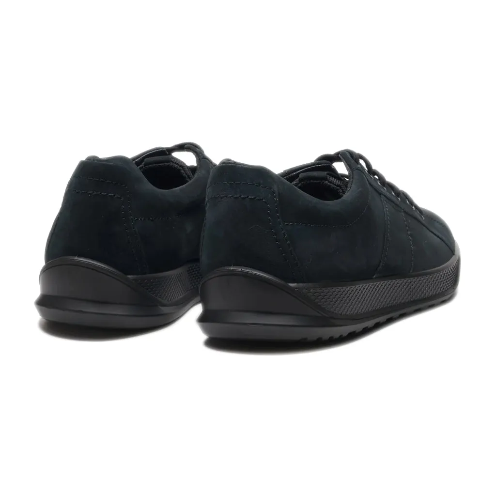 Ecco Low-Top Sneakers Leather Black Colour For Men