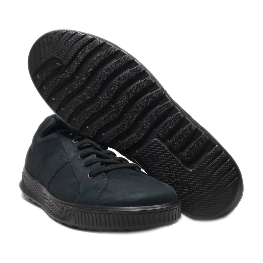 Ecco Low-Top Sneakers Leather Black Colour For Men