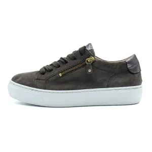 Gabor Low-Top Sneakers Suede Grey Colour For Women