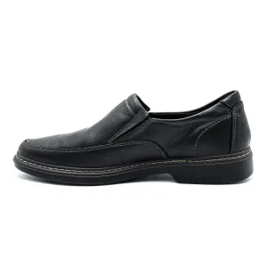 Gallus Casual Slipon Loafers Leather Black Colour For Men