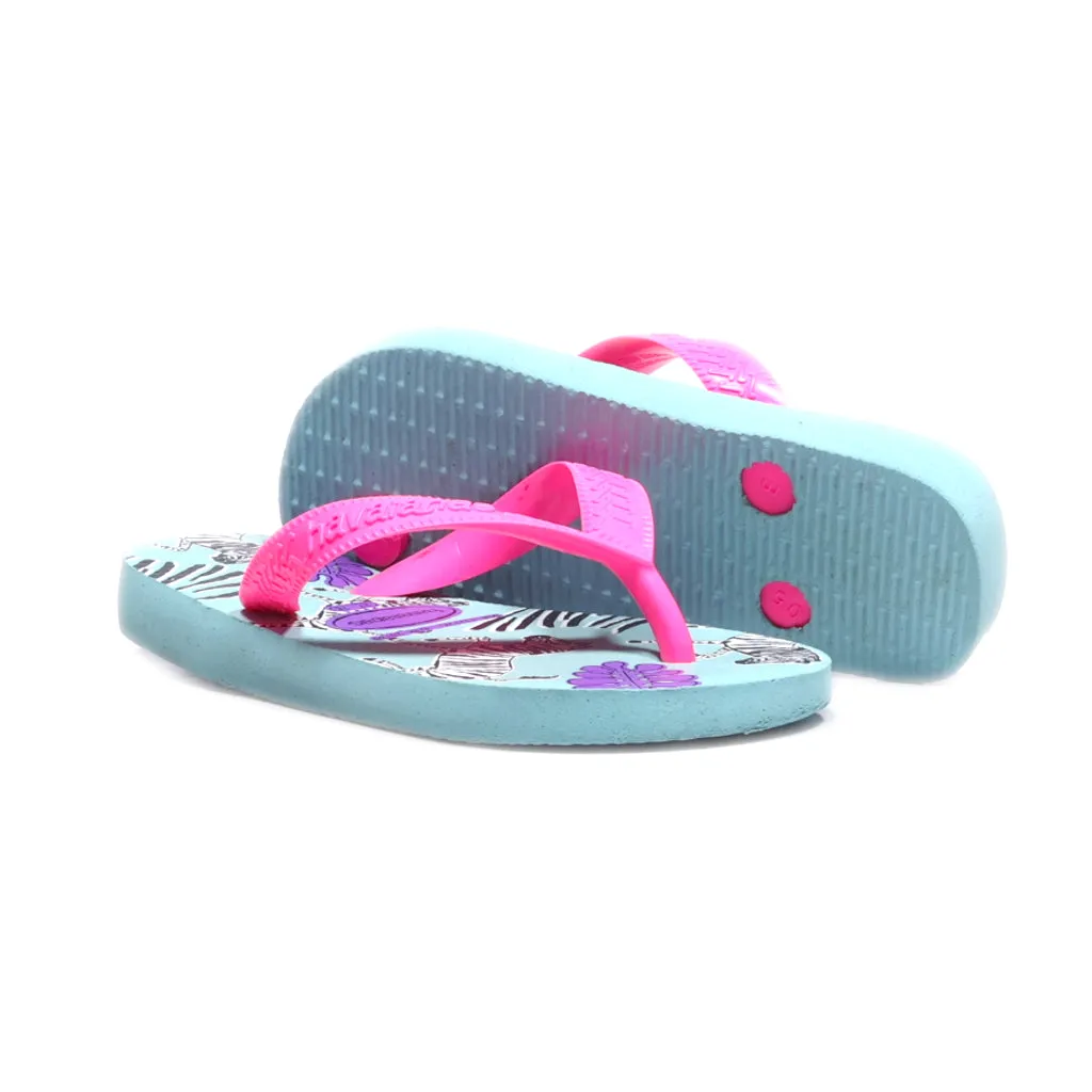 Havaianas Flat Sandals Rubber Pink Colour For Kids