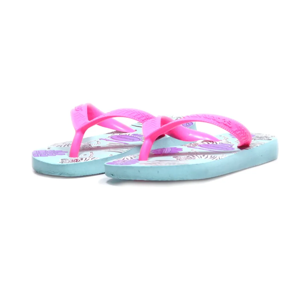 Havaianas Flat Sandals Rubber Pink Colour For Kids