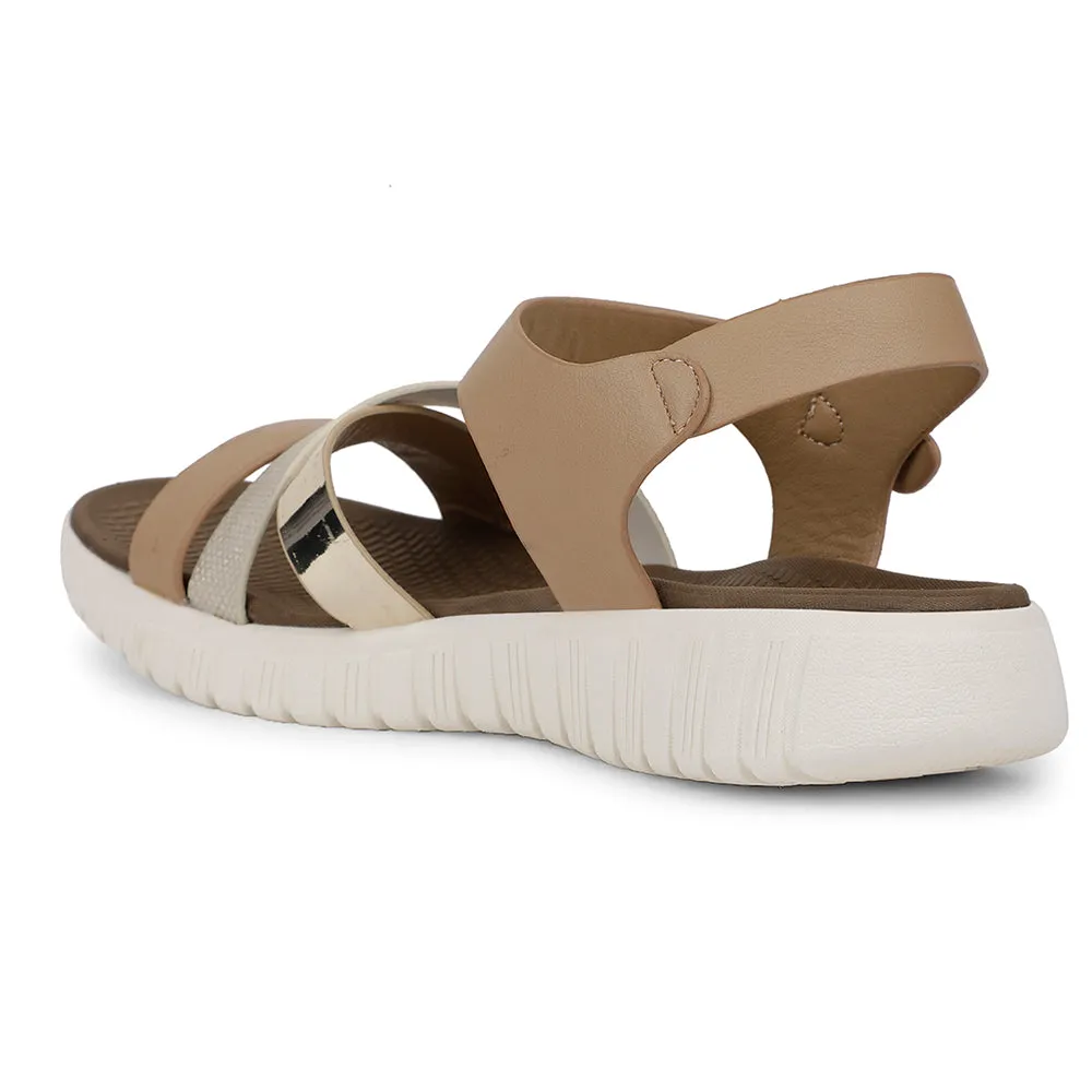 Healers Casual Beige Sandal For Women ZQ-AL-SN04 By Liberty