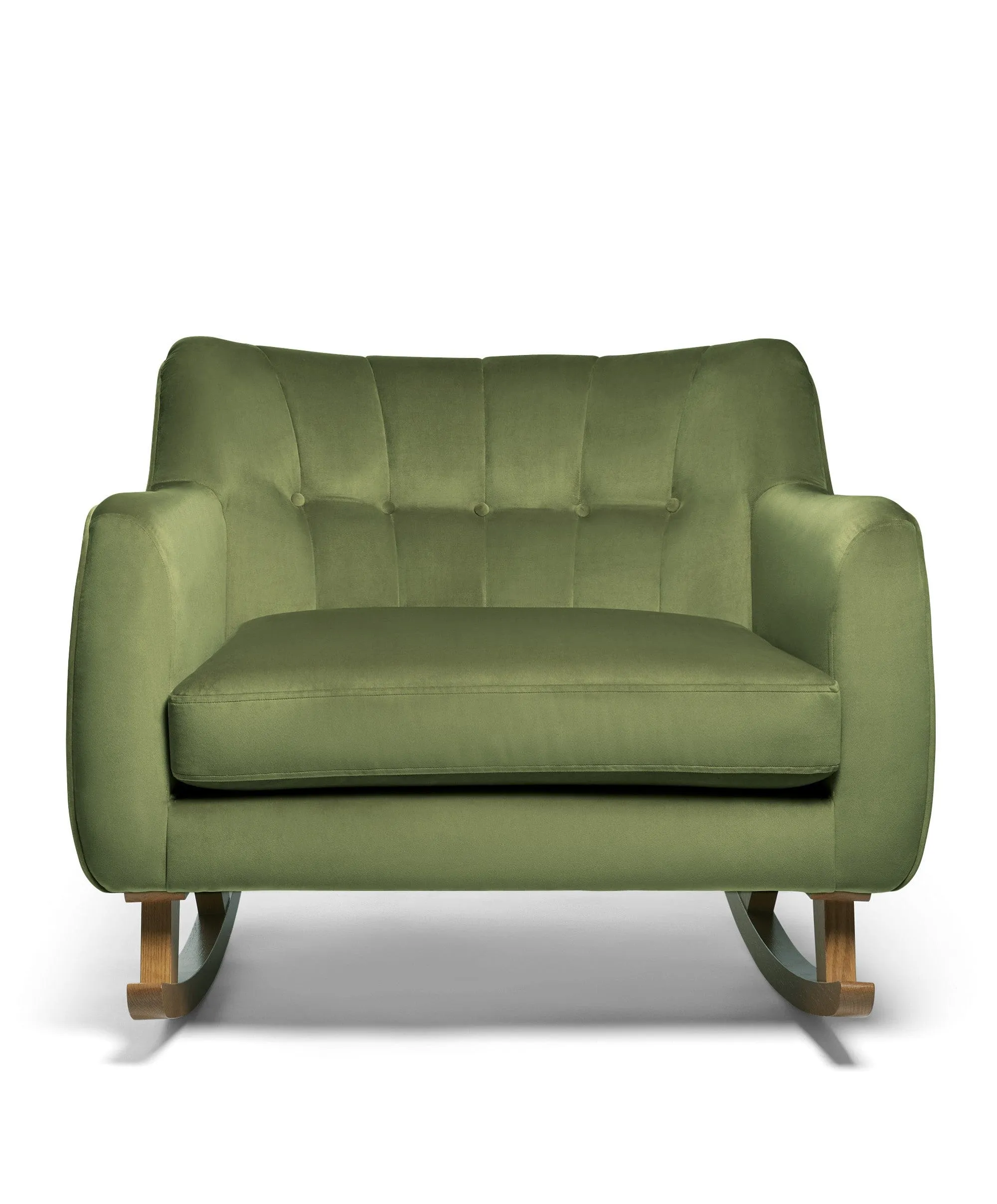 Hilston Cuddle Chair - Olive Velvet