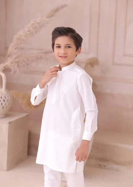 KD 701 Kids White Kurta With Pajama