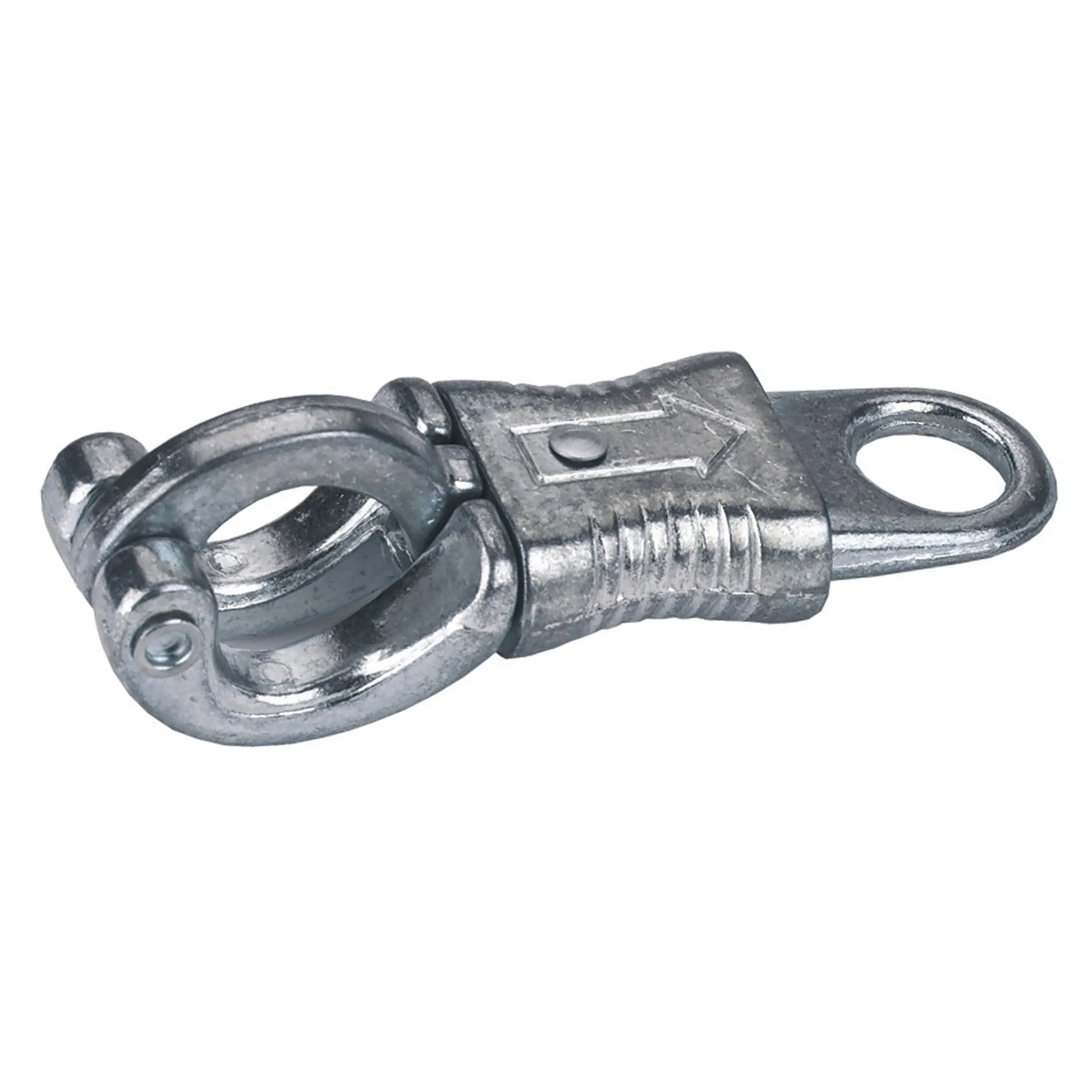 Kerbl emergency hook for horse, silver