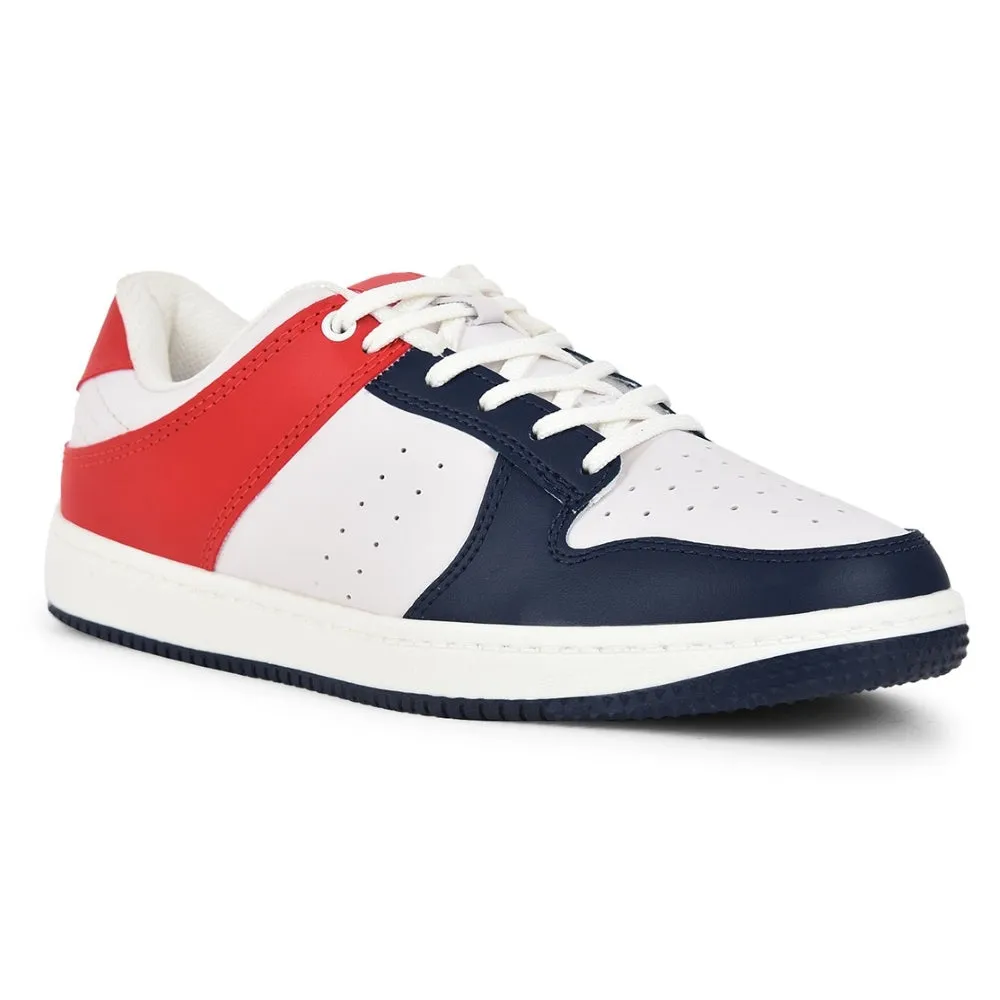 Leap7x Casual Navy Blue Lacing Sneakers For Men SPORTSTAR By Liberty