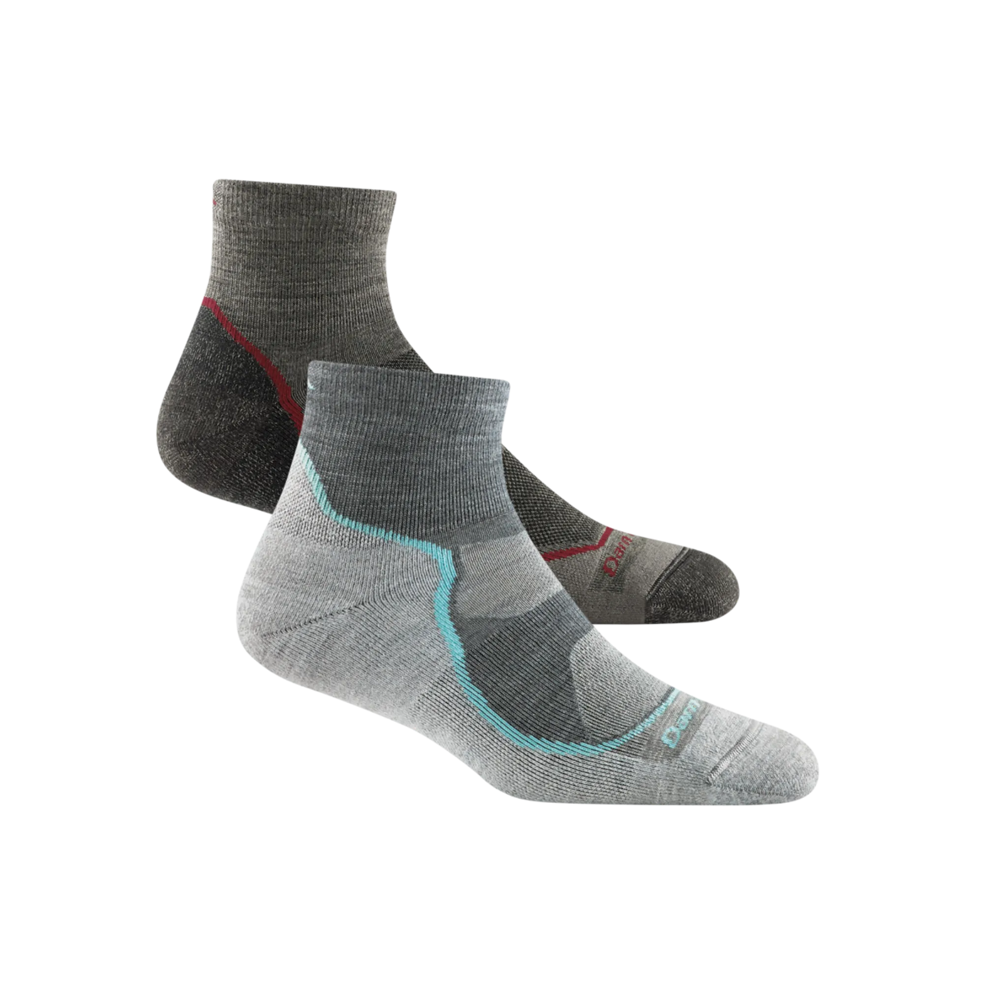 Men's and Women's Hiker 1/4 Sock 2-Pack