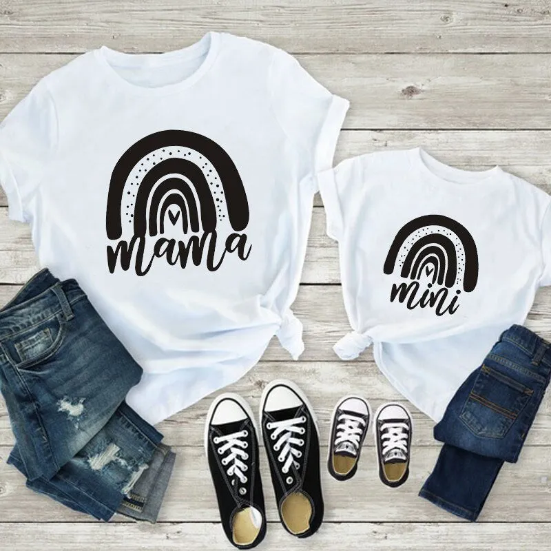 Rainbow Mama & Mini Matching Tees (Various colours!)