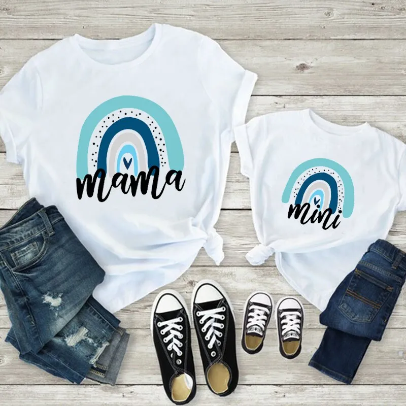 Rainbow Mama & Mini Matching Tees (Various colours!)