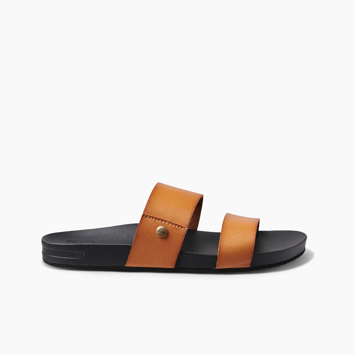 Reef Cushion Vista Sandal-Cognac Black