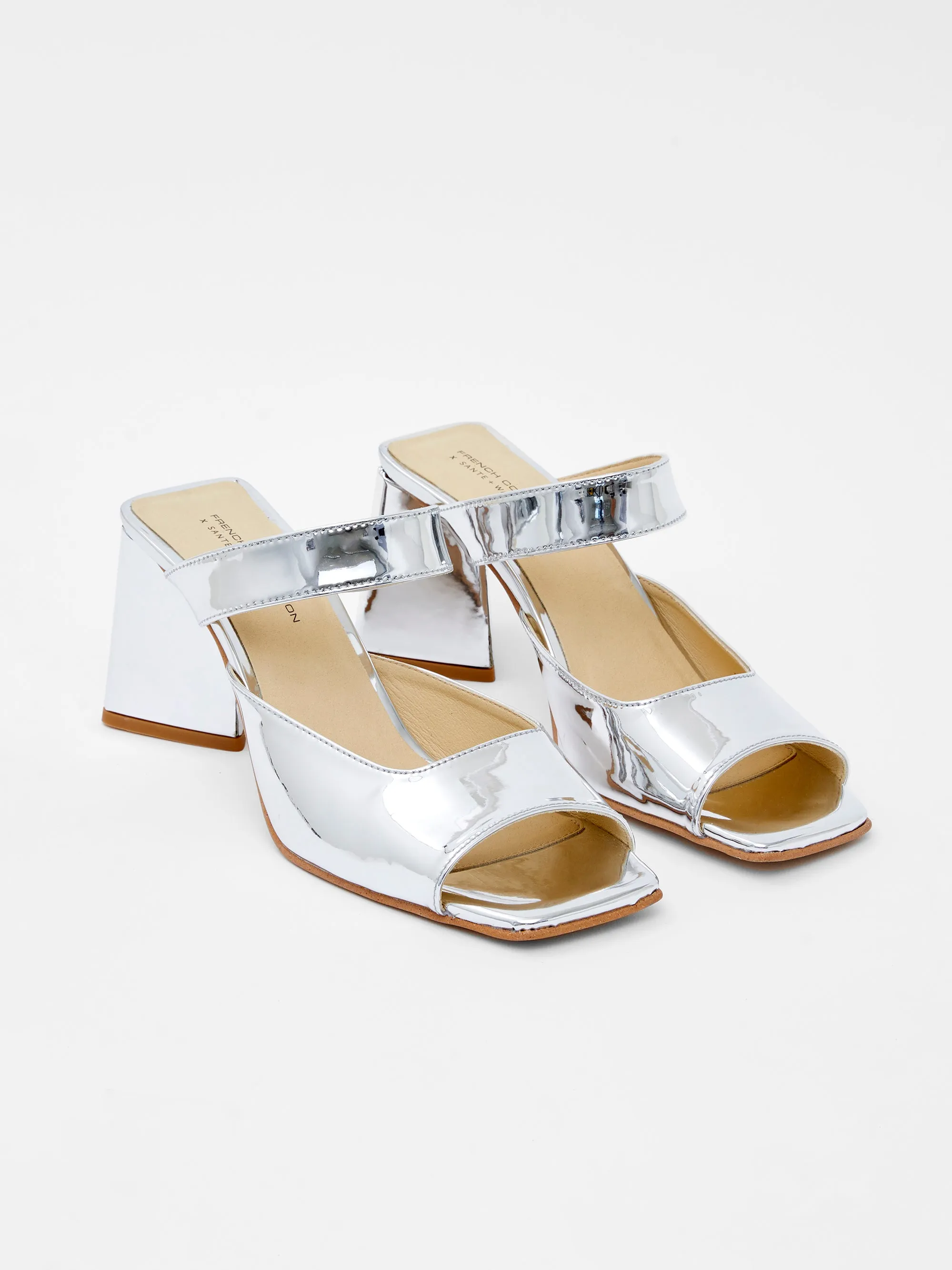 Sadie Mirror Metallic Heels