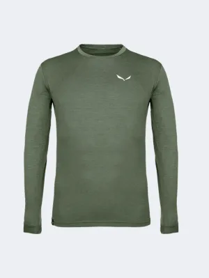 Salewa Puez Melange Dry Men Hiking Long Sleeve Thyme