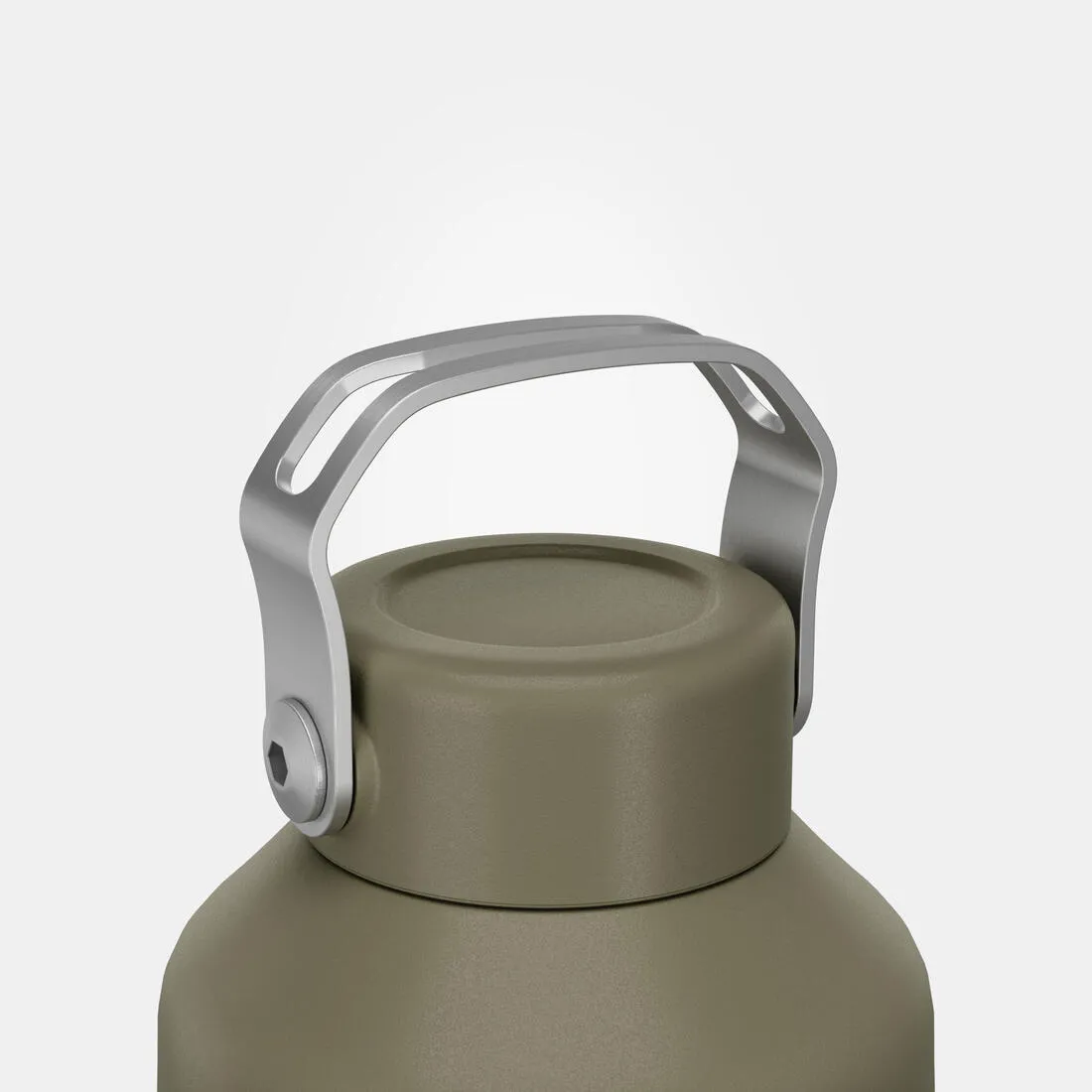 Stainless Steel Water Bottle with Screw Cap for Hiking 1.5 L - Khaki