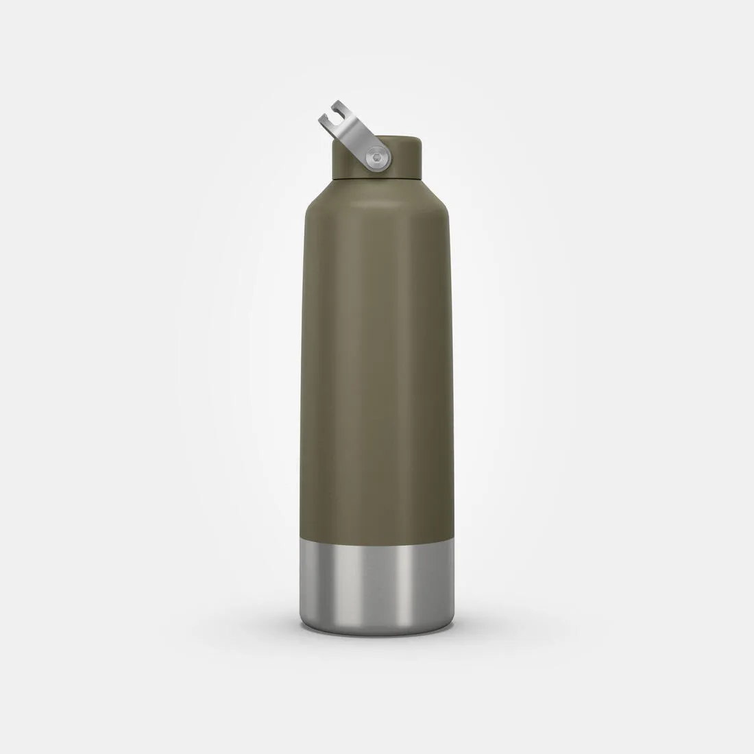 Stainless Steel Water Bottle with Screw Cap for Hiking 1.5 L - Khaki