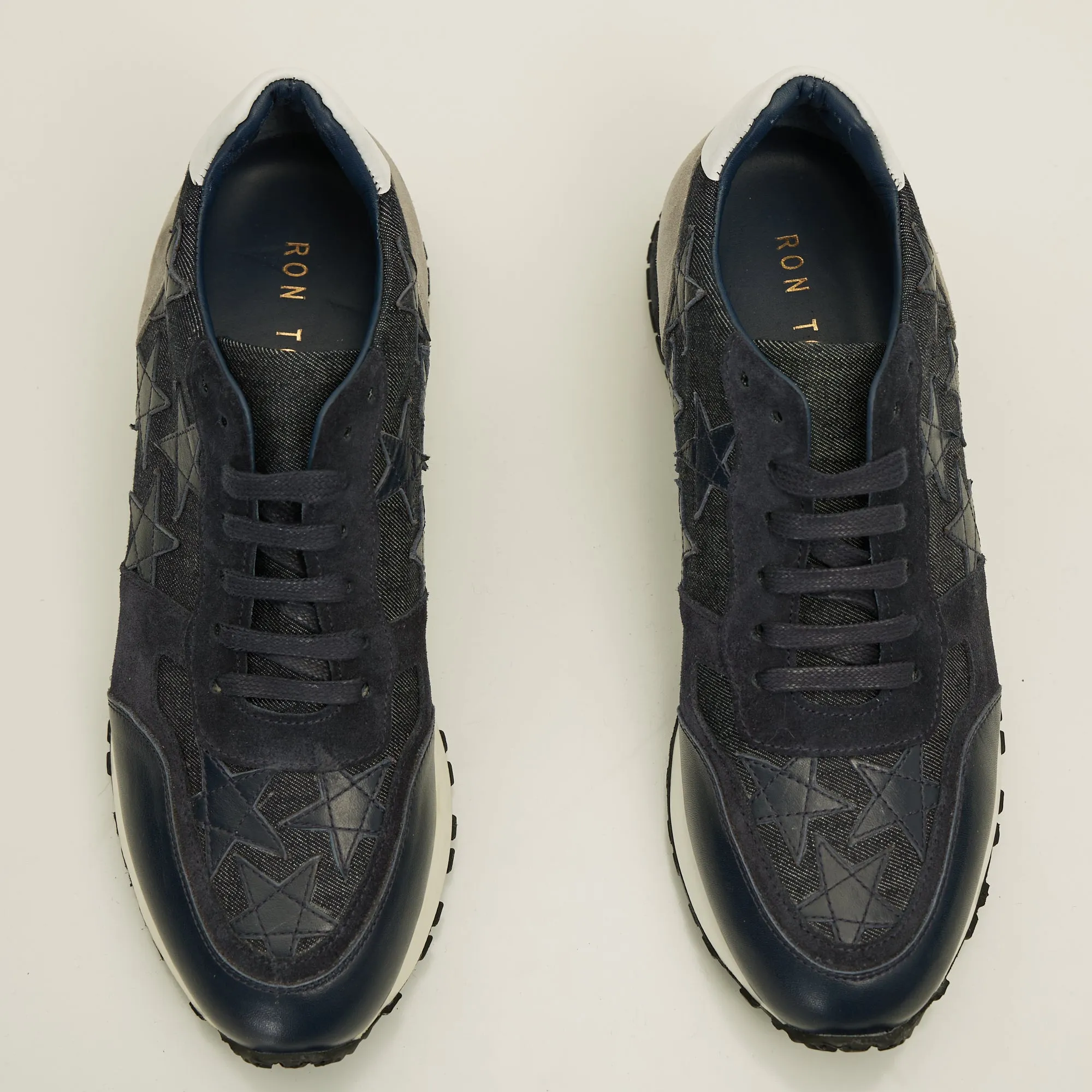 Star Denim Sneakers  - Black Navy