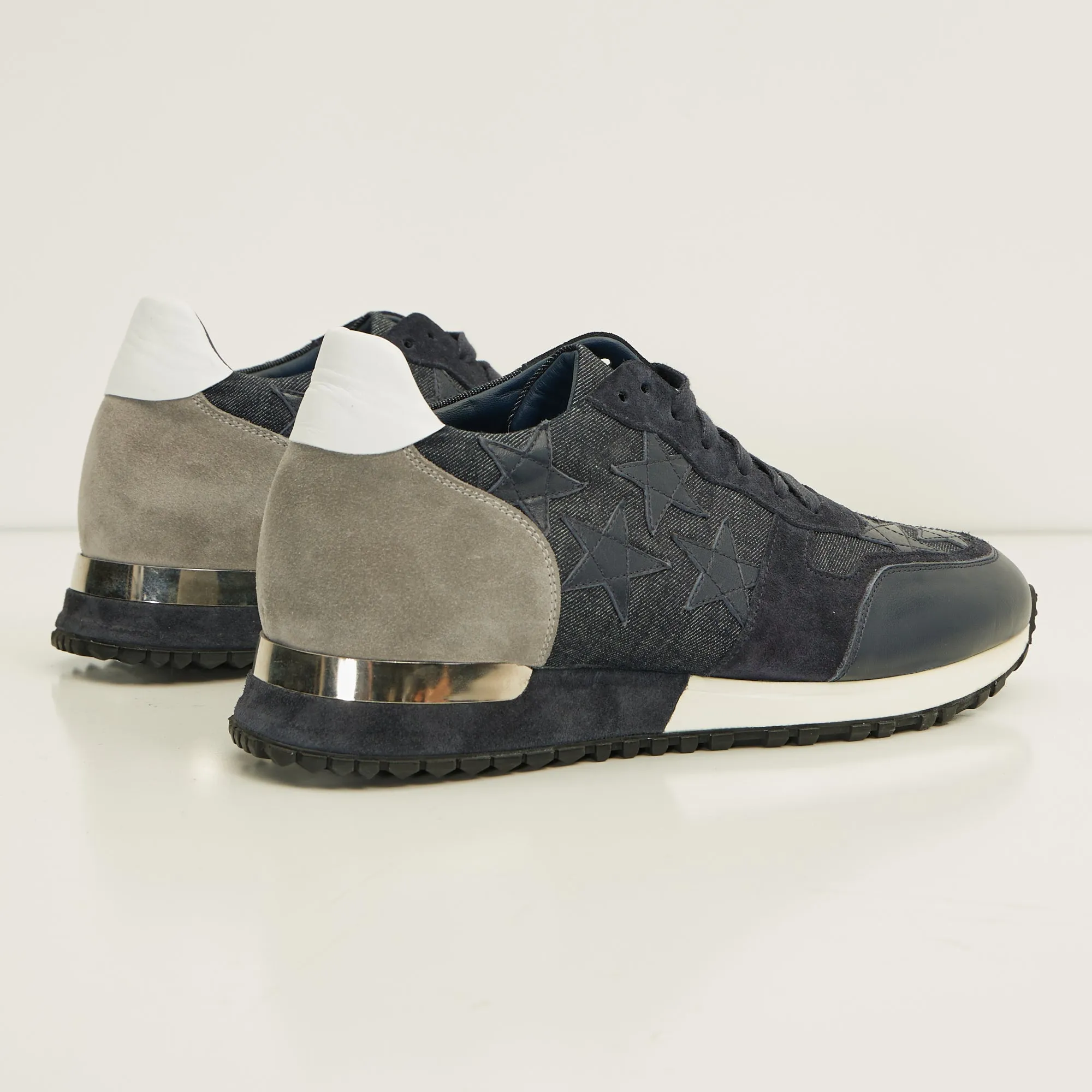 Star Denim Sneakers  - Black Navy