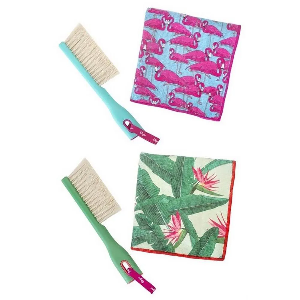 Vigar Beach Towel & Brush Set